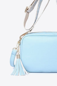 Leather Tassel Cross Body Satchel Bag