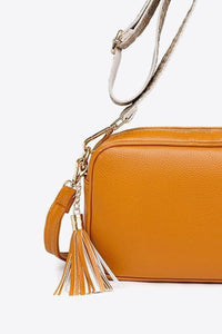 Leather Tassel Cross Body Satchel Bag