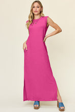 Load image into Gallery viewer, Pink Maxi Dress | Full Size Mock Neck Dress
