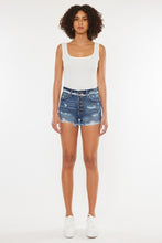 Load image into Gallery viewer, Kancan Distressed Button Fly Denim Shorts | Blue Jeans
