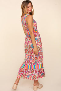 Maxi Dress with Side Pockets | Crochet Sleeveless Dress