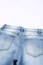 Load image into Gallery viewer, Sky Blue Side Splits Ripped Straight Leg High Waist Jeans | Bottoms/Jeans
