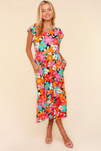 Load image into Gallery viewer, Midi Dress | Floral Dress with Side Pockets

