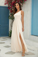 Load image into Gallery viewer, Formal Gown | One-Shoulder Split Maxi Dress
