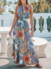 Load image into Gallery viewer, Maxi Dress | Printed Halter Neck Dress
