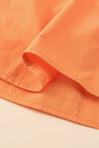 Cap Sleeve Dress | Apricot Color-Block Patchwork Ruffled Tiered