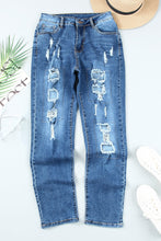 Load image into Gallery viewer, Buttoned Pockets Distressed Jeans | Bottoms/Jeans
