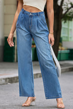 Load image into Gallery viewer, Blue Slouchy Wide Leg Jeans | Bottoms/Jeans
