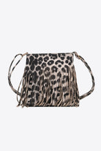 Load image into Gallery viewer, Leather Fringe Sling Cross Body Bag
