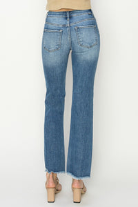 Bootcut Jeans | RISEN Mid-Rise Frayed Hem