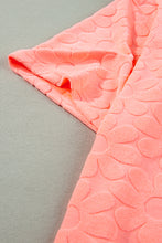 Load image into Gallery viewer, Top &amp; Shorts Lounge Set | Grapefruit Orange Short Sleeve Top Shorts
