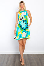 Load image into Gallery viewer, Mini Dress | Floral Sleeveless Dress with Pockets
