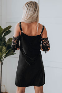 Black Cold Shoulder Mini Dress | Dresses/Mini Dresses