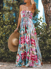 Load image into Gallery viewer, Maxi Dress | Smocked Printed Sleeveless Maxi Dress
