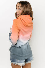 Load image into Gallery viewer, Multicolor Gradient Thumbhole Sleeve Pocketed Zipper Hoodie | Tops/Sweatshirts &amp; Hoodies
