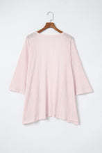 Load image into Gallery viewer, Pink Sheer Lightweight Knit Long Sleeve Cardigan
