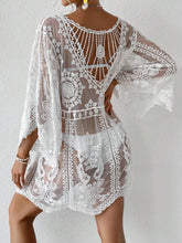 Load image into Gallery viewer, Lace Round Neck Cover-Up
