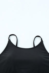 Black Rose Leopard Mesh Trim 2pcs Bikini Swimsuit | Swimwear/Bikinis