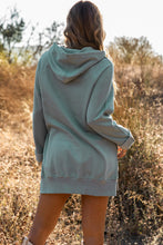 Load image into Gallery viewer, Blue Kangaroo Pocket Oversized Hoodie with Slits | Tops/Sweatshirts &amp; Hoodies
