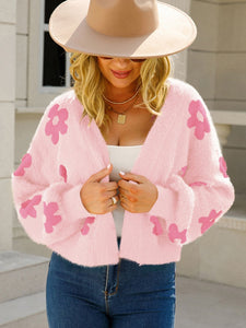 Angel Wings Flower Cardigan Sweater