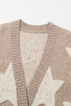 Load image into Gallery viewer, Khaki Star Pattern Winter Sweater with Pockets
