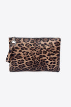 Load image into Gallery viewer, Leopard Print Eco Friendly Leather Wristlet
