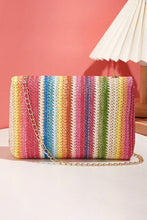 Load image into Gallery viewer, Multicolour Bohemian Woven Gold Chain Shoulder Bag | Shoes &amp; Bags/Shoulder Bags
