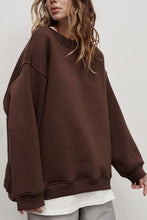 Load image into Gallery viewer, Oversize Round Neck Sweatshirt | Dropped Shoulder
