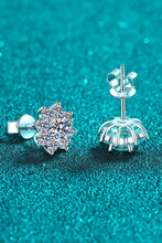 Load image into Gallery viewer, JEWELRY GIVE-AWAY 2024 -1 Carat Moissanite Silver Flower Earrings
