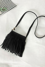 Load image into Gallery viewer, Leather Fringe Sling Cross Body Bag
