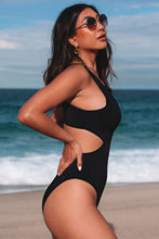 Load image into Gallery viewer, Black Slimmer Cutout One Piece Swimsuit | Swimwear/One Piece Swimsuit
