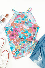 Load image into Gallery viewer, Multicolor Plus Size Floral Print Tank Top
