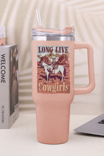 Load image into Gallery viewer, Double Insulated Cup | Pink Western Cowgirls Graphic Stainless
