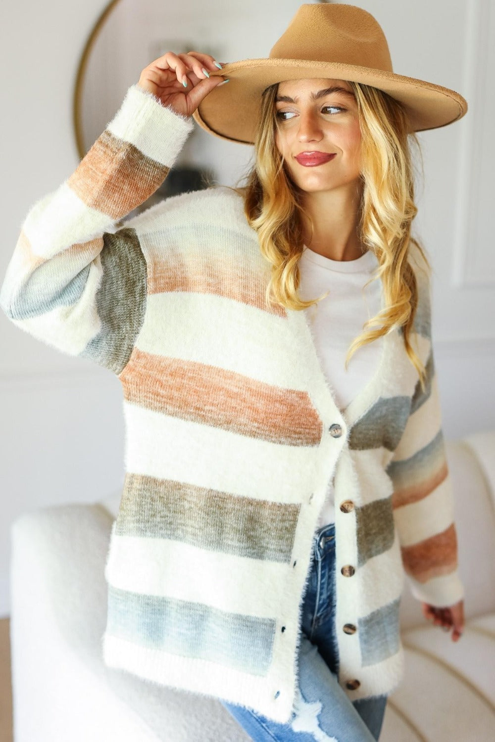 Soft Fuzzy Sweater Cardigan