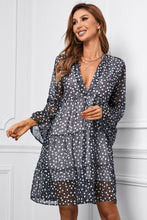 Load image into Gallery viewer, Tiered Dress | Flared Sleeves Printed Dress
