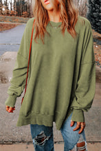 Load image into Gallery viewer, Womens Long Sleeve Blouse | Dropped Shoulder Round Neck Blouse
