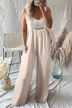 Load image into Gallery viewer, Wide Leg Overalls | Wide Strap Ruched Knot Back Overalls
