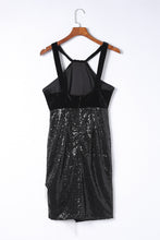 Load image into Gallery viewer, Cocktail Dress | Sequin Fringe Detail Sleeveless Dress
