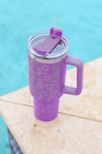 Load image into Gallery viewer, Double Insulated Cup | Purple Leopard Spotted Stainless
