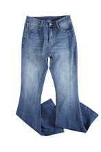 Load image into Gallery viewer, High Waist Flare Jeans with Pockets | Bottoms/Jeans
