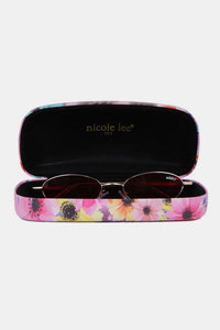 Fashion Accessory-Nicole Lee USA Metal Frame Finley Oval Sunglasses | sunglasses