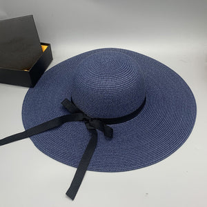 Paper Braided Wide Brim Hat