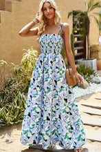 Load image into Gallery viewer, Maxi Dress | Printed Tie-Shoulder Smocked
