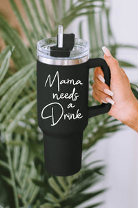 Black Mama Needs A Drink Stainless Steel Portable Cup 40oz | Accessories/Tumblers