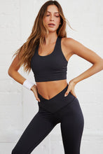 Load image into Gallery viewer, Black Arched Waist Seamless Active Leggings | Activewear/Yoga Pants
