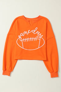 Orange Sweatshirt | Game Day Lettering