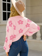 Load image into Gallery viewer, Angel Wings Flower Cardigan Sweater
