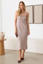 Load image into Gallery viewer, Le Lis Swiss Dot Lace Detail Midi Cami Dress
