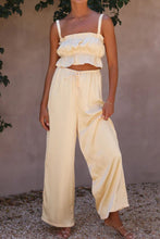 Load image into Gallery viewer, Wide Leg Pants Set | Ruffled Sleeveless Top and Pants
