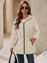 Load image into Gallery viewer, Zip Up Long Sleeve Hooded Jacket
